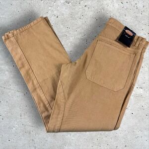 Y2K Deadstock Lugz Double Knee Pants 32x32 Tan‎ Khaki Workwear NWT